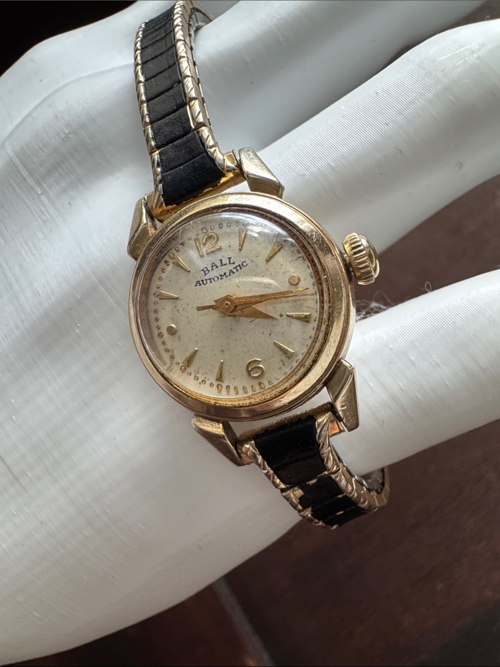 Vintage BALL Automatic Watch 10k Gold Filled -L&K RARE Swiss Mechanical Ladies
